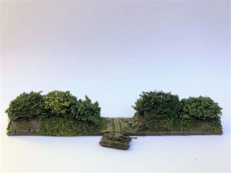 6mm Scale Deluxe Bocage Hedgerow Single 6 Section With Field Entrance