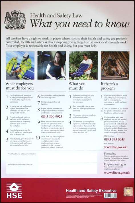 Maybe you would like to learn more about one of these? BSSHSE01 - HEALTH & SAFETY LAW POSTER PVC @ Beeswift ...