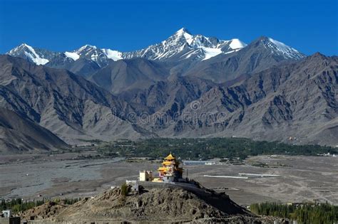 Landscape Of Leh Ladakh The Big Moutain North India Stock Image