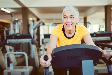Mature Woman Exercising In Gym Hillsboro Eye Clinic Pc