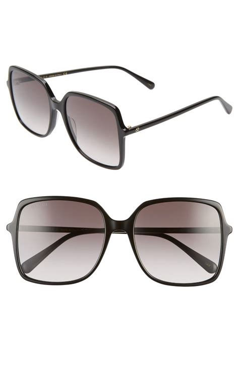 Gucci 57mm Square Sunglasses Nordstrom Black Sunglasses Square Sunglasses Square Sunglasses