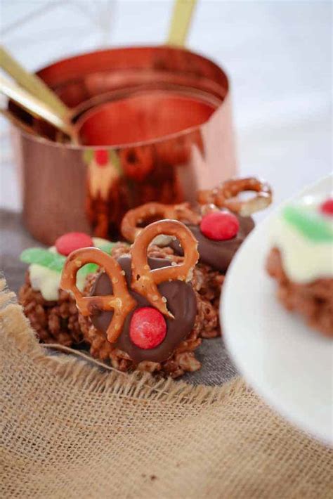 Mars Bar Chocolate Christmas Crackles Reindeers And Puddings Bake