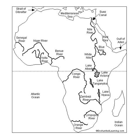 9 Best Images Of Africa Map Worksheet Africa Coloring Map South