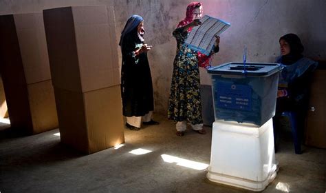 Afghan Vote Marked By Light Turnout And Violence The New York Times