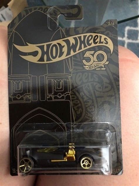 Hot Wheels 2017 50th Anniversary Black And Gold Twin Mill Car New EBay