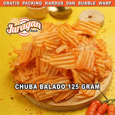 Jual Keripik Singkong Chuba Balado 125 Gram Snack Kiloan Makanan Ringan