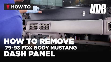 How To Remove Fox Body Dash 1979 1993 Mustang Youtube