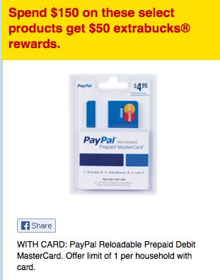 We did not find results for: CVS: *HOT* $50 Extrabucks Reward for Buying PayPal Debit MasterCard for $4.95 (& Loading $150 ...