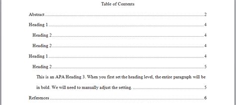 Apa content page format magdalene project org. Apa Table Of Contents