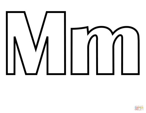 Letter M Coloring Pages Learny Kids