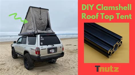 diy clamshell roof top tent walkaround low profile no roof rack required toyota 4runner