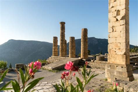 Ancient Delphi Greece Oracle History Sanctuary Ruins And Greek