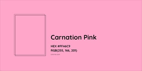 Carnation Pink Complementary Or Opposite Color Name And Code Ffa6c9