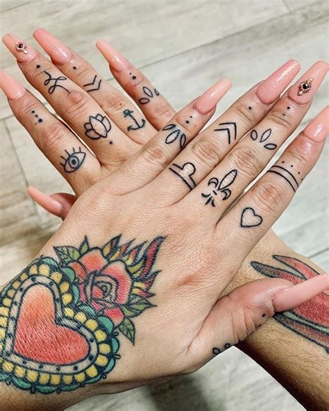 Beautiful Finger Symbols By Rosebellelife Simple Hand Tattoos Simple