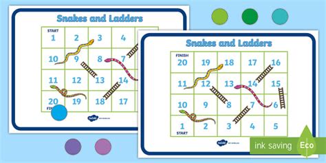 Giant Snakes And Ladders Printable