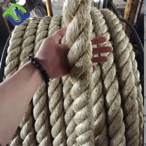 20mm Twisted Natural Manila Sisal Hemp Rope For Marine And Mooring Rope