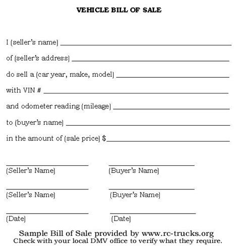 In the old days, there used to be a bill of sale on the back of the registration certificate itself, so you and the buyer just filled it out, he kept the document buyers must retain the original copy of the bill of sale in order for the car to be legally registered. Printable Bill Of Sale Car - Free Printable Documents ...