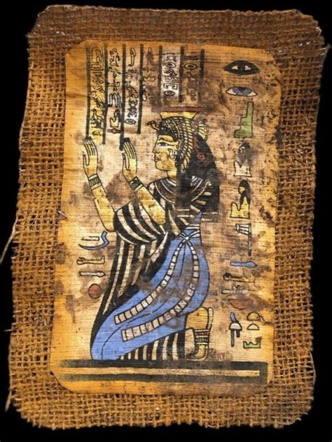 Ancient Egyptian Hand Painted Papyrus Paper 1 Antique Price Guide Details Page