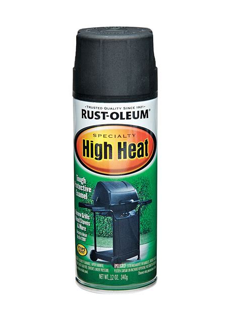 High quality · durable · long lasting finish · wide range of products RUST-OLEUM High Heat Spray Paint in Satin Black for Metal ...