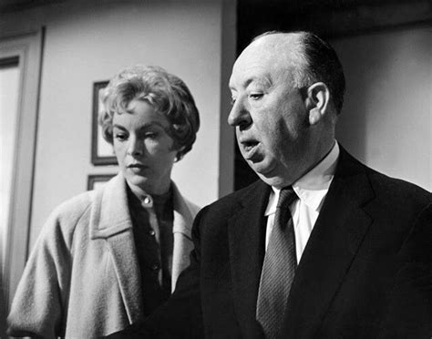 Janet Leigh And Alfred Hitchcock On The Set Of Psycho 1960 Alfred Hitchcock Hitchcock