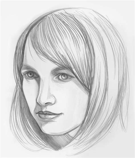 How To Draw A Easy Woman Face Step By Step How To Draw A Easy Hear