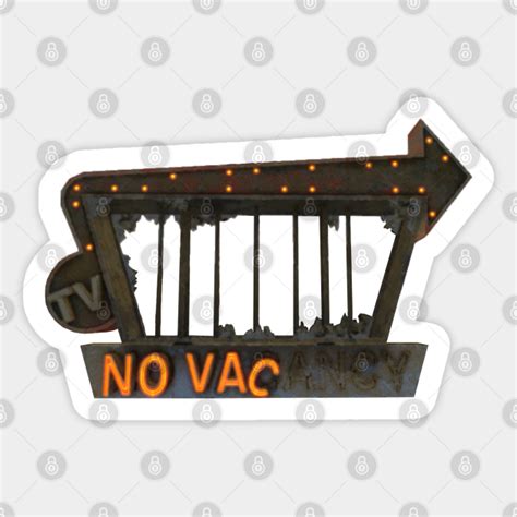 Novac Sign Fallout Sticker Teepublic