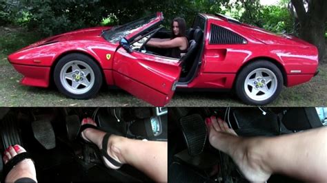 191 Miss Iris Teasing The Ferrari With Her Sexy Feet Pedal Vamp