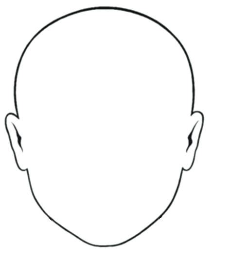 Coloring Page Of A Face Protol Colors