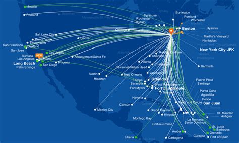 Exploring Jet Blue Route Map In 2023 - Map Of The Usa