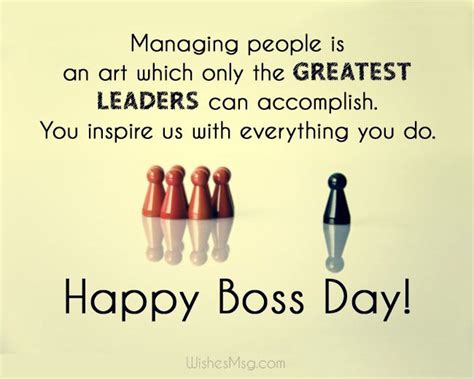 A Happy Boss S Day Card With Chess Pieces And The Words Managing People