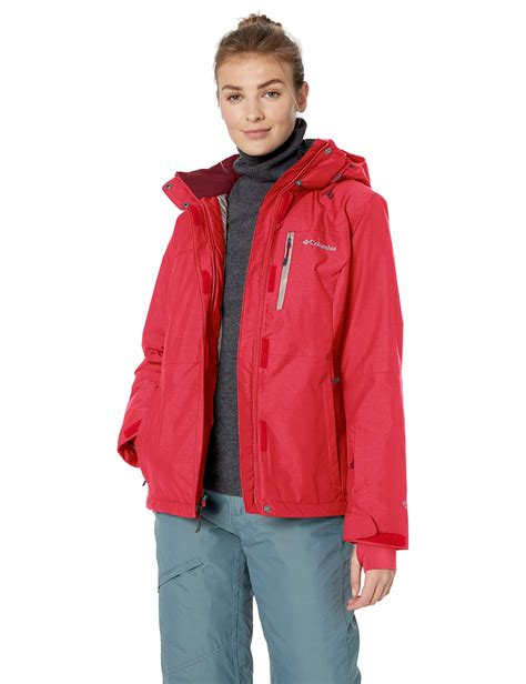 columbia women s alpine action omni heat jacket s red mercury hrazda