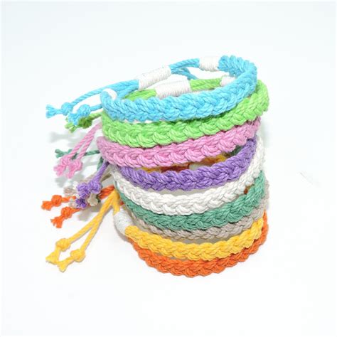 Adjustable Woven Bracelet Tropical Colors Sailor Bracelet Tropical