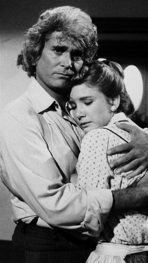 Michael Landon And Melissa Gilbert As Charles And Laura Ingalls In