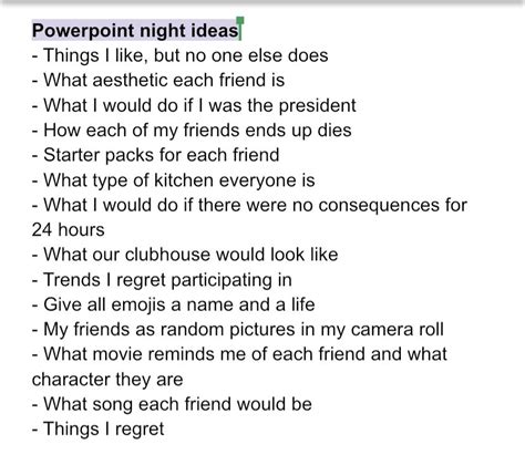 Powerpoint Night Ideas Part 2 In 2021 Things To Do At A Sleepover Crazy Things To Do With