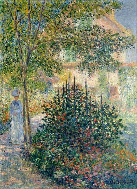 Camille Monet In The Garden At The House In Argenteuil 1876 Claude