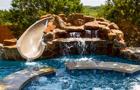 Rock Waterfall Swimming Pool Slides—detailed Guide And Photos