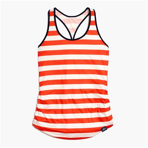 New Balance For Jcrew Perfect Tank Top In Stripe Clothes Active