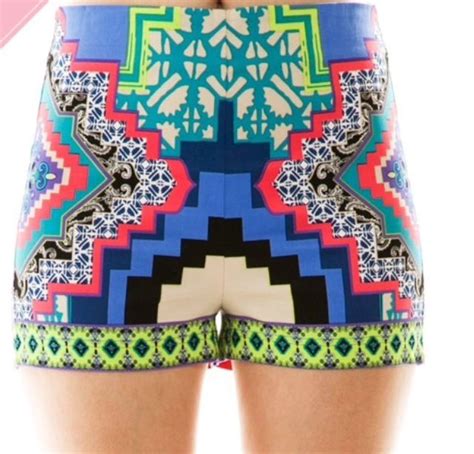 Blue Aztec Shorts Aztec Shorts Fashion Wholesale Clothing Miami Fashion