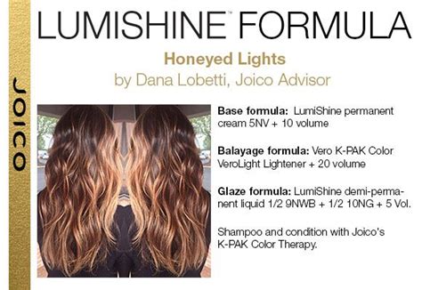 Lumishine Joico Hair Color Honey Hair Color Hair Color Formulas