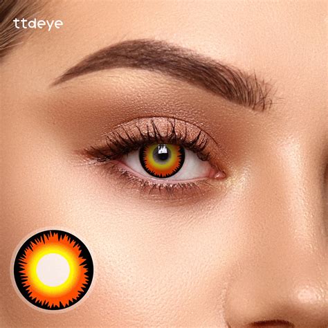 Ttdeye Werewolf Orange Colored Contact Lenses