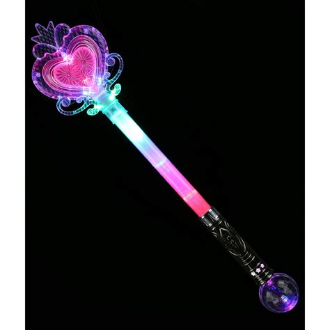 Fun Central Au507 1 Pc 22 Inch Led Jumbo Light Up Princess Magic Wand For Girls Princess