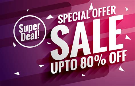 Purple Sale Banner Design Template For Business Promotion Download