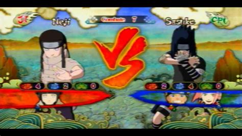 Naruto Ultimate Ninja Storm 3 Pts Neji Vs Pts Sasuke Youtube