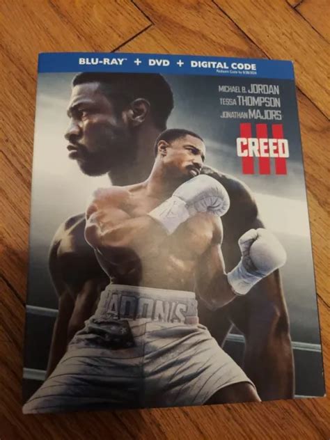 Creed Iii Blu Ray And Dvd 2023 No Digital Code Wslip Cover 1599