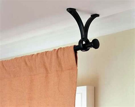 41 Ceiling Mount Curtain Rod Hook Inspirations This Is Edit