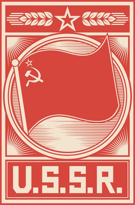 Ussr Poster Icon Vector Art At Vecteezy