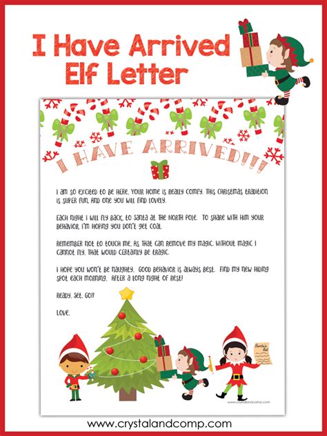 Elf On The Shelf Arrival Letter Printable Free Printable Templates