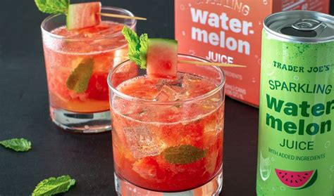 Spiked Watermelon Sparkler With Vodka And Muddled Fresh Watermelon