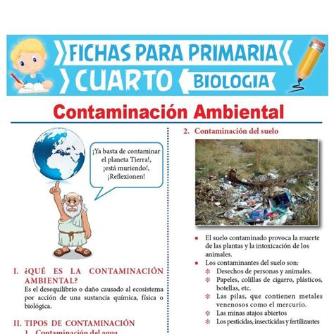 Elementos infográficos de la contaminación ambiental de la ciudad. Contaminación Ambiental para Cuarto de Primaria ...
