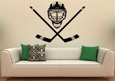 Hockey Wall Decal Wall Sticker Sports Interior Bedroom Home